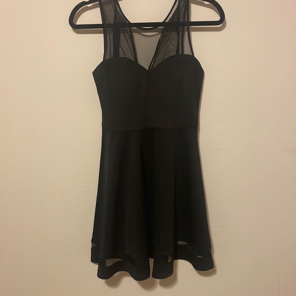 Sequin heart cute stylish black dress, worn once